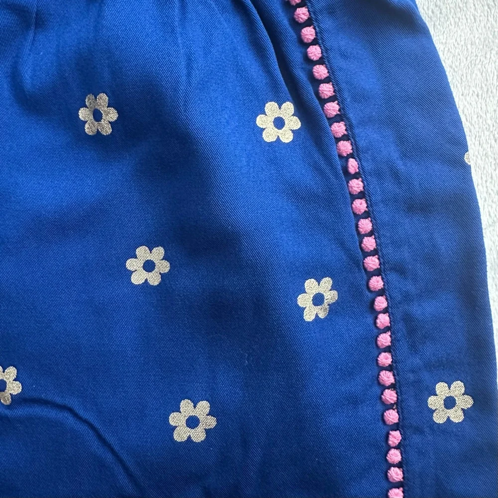 Boden Royal Blue Floral Sleeveless Romper Girls 13-14 Kids Flowers Tank Pink - Picture 2 of 8